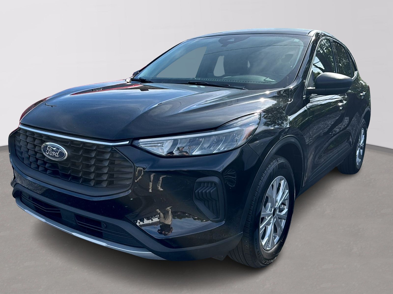 2024 Ford Escape Active in Black — front three-quarter view