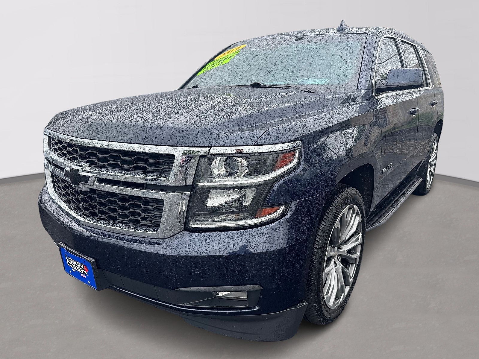 2019 Chevrolet Tahoe LT in Blue Velvet Metallic — front three-quarter view