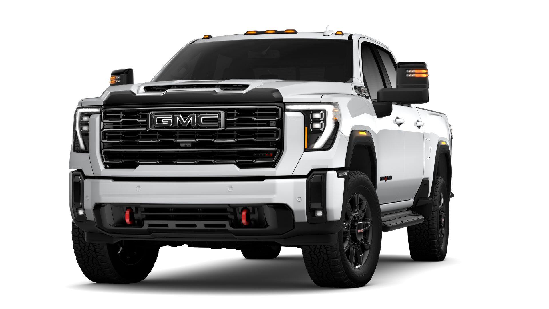 2026 GMC Sierra 2500 HD AT4 in Summit White — front three-quarter view