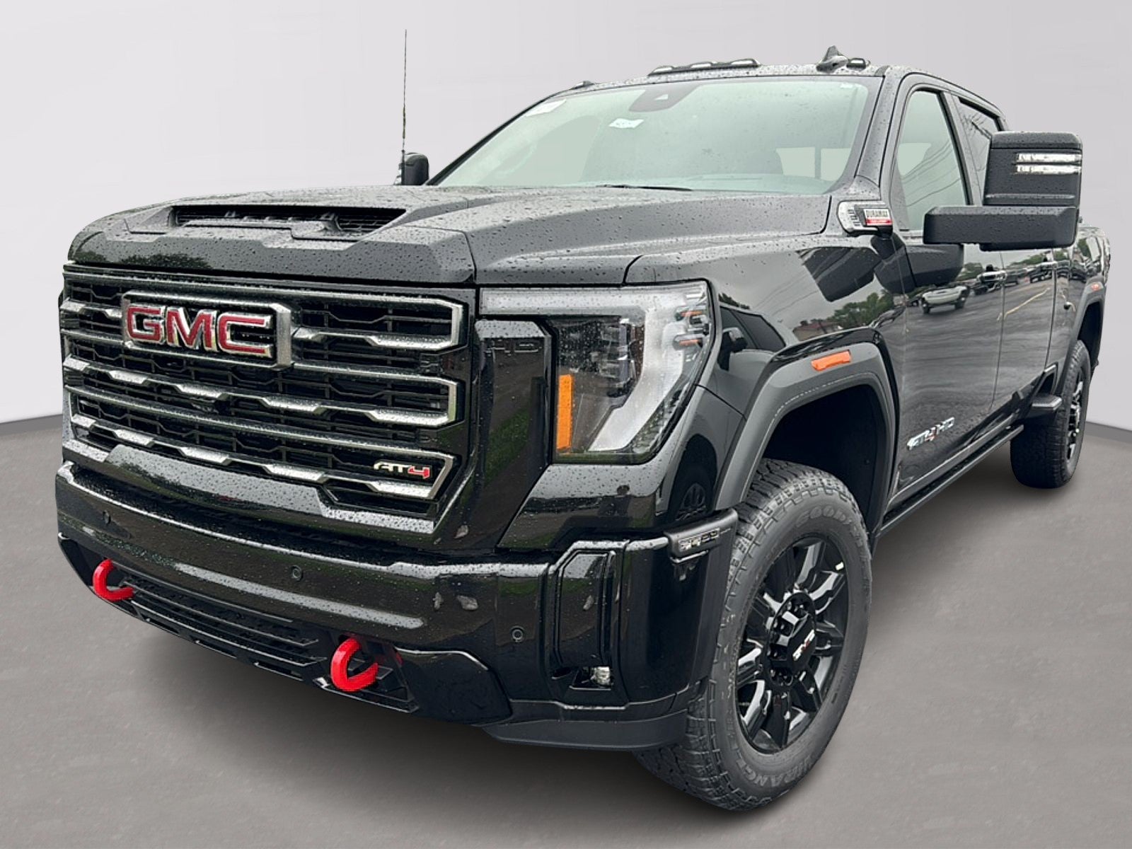 2026 GMC Sierra 2500 HD AT4 in Onyx Black — front three-quarter view