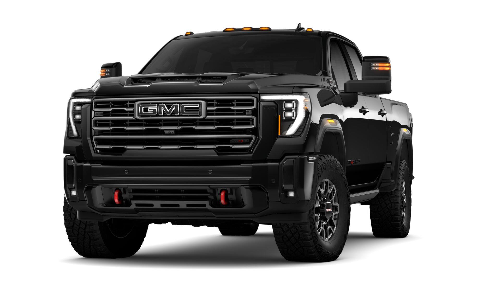 2026 GMC Sierra 2500 HD AT4X in Onyx Black — front three-quarter view