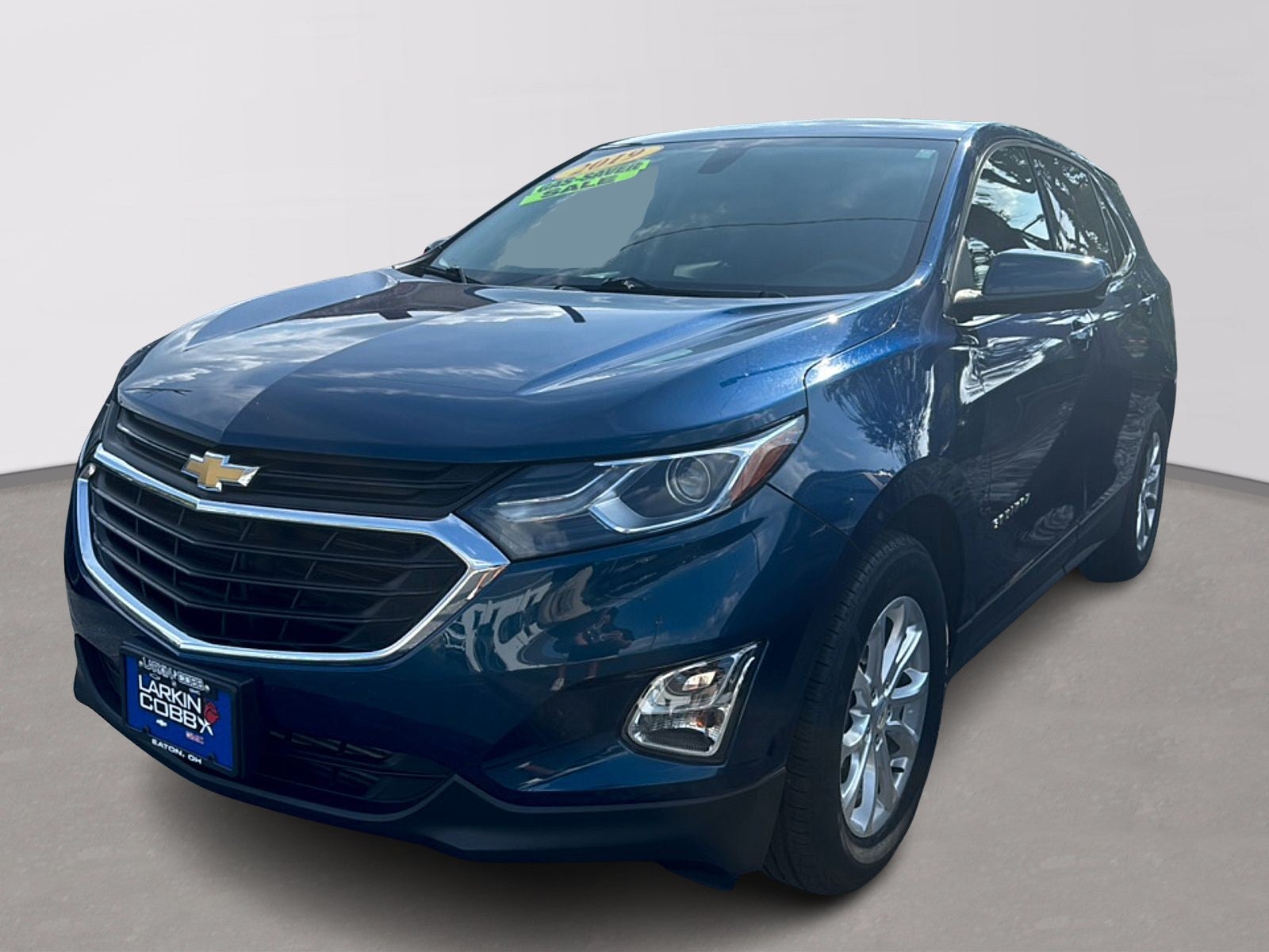 2019 Chevrolet Equinox LT in Pacific Blue Metallic — front three-quarter view