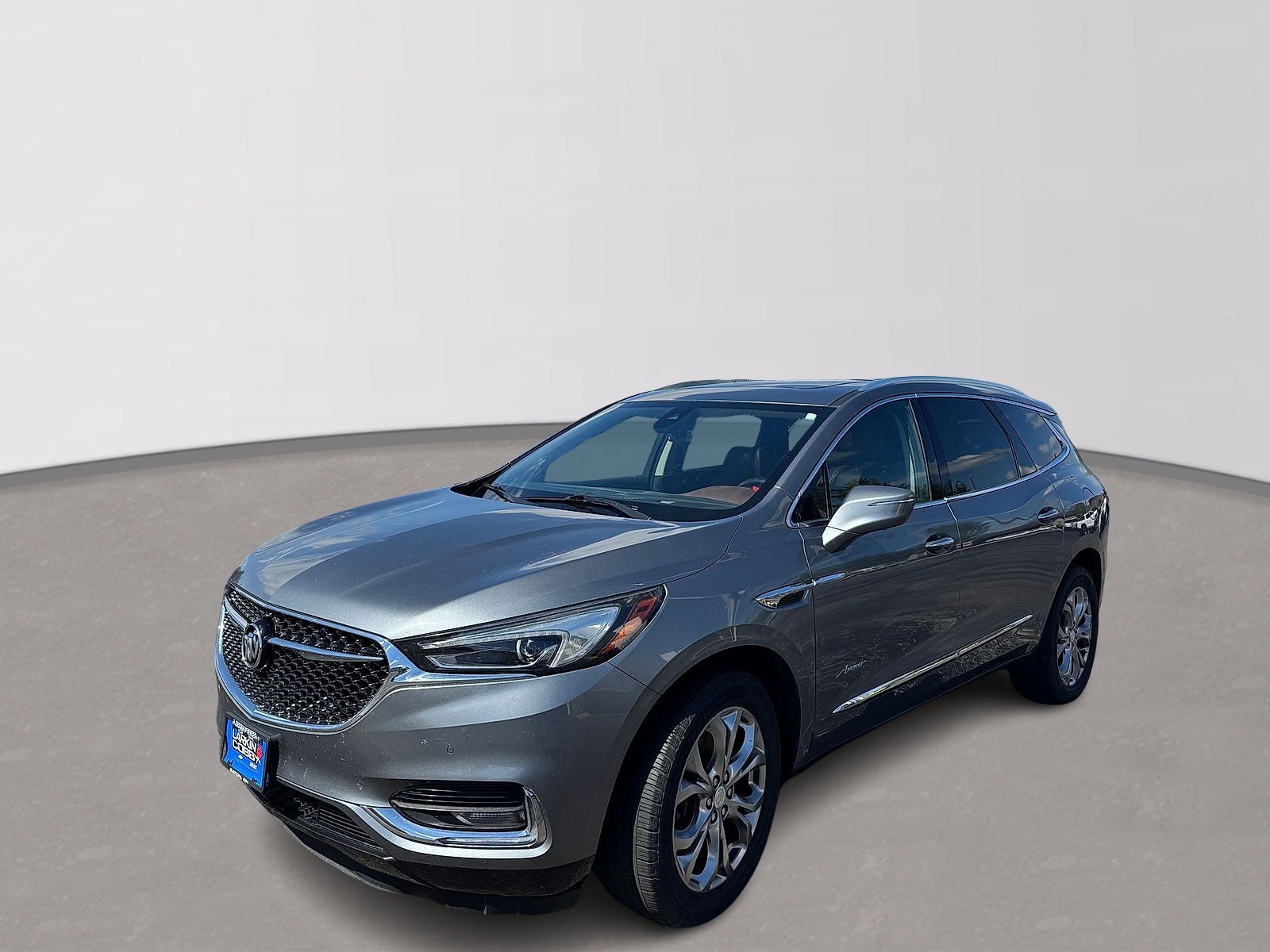 2018 Buick Enclave Avenir in Satin Steel Metallic — front three-quarter view