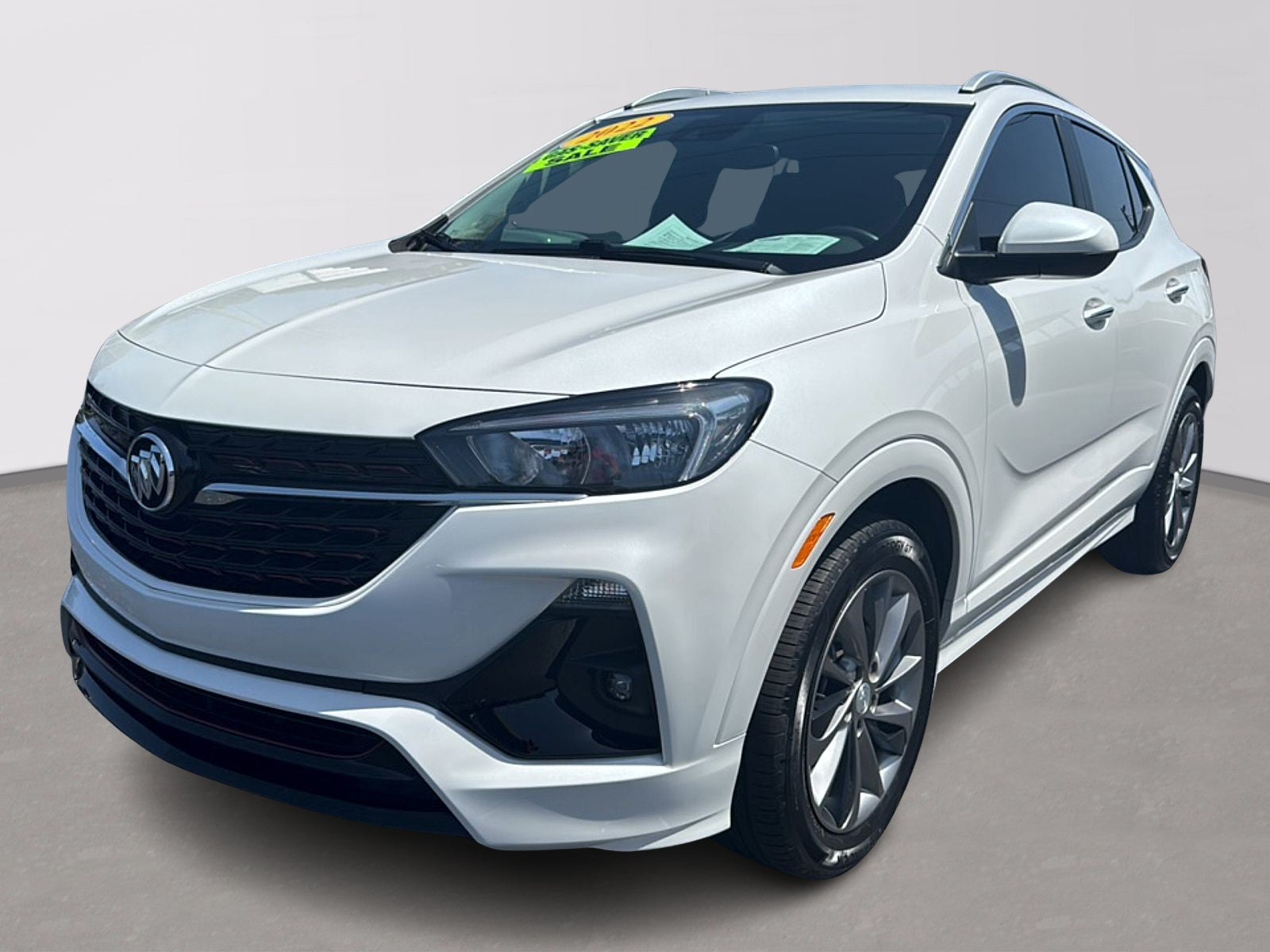 2022 Buick Encore GX Preferred in White Frost Tricoat — front three-quarter view